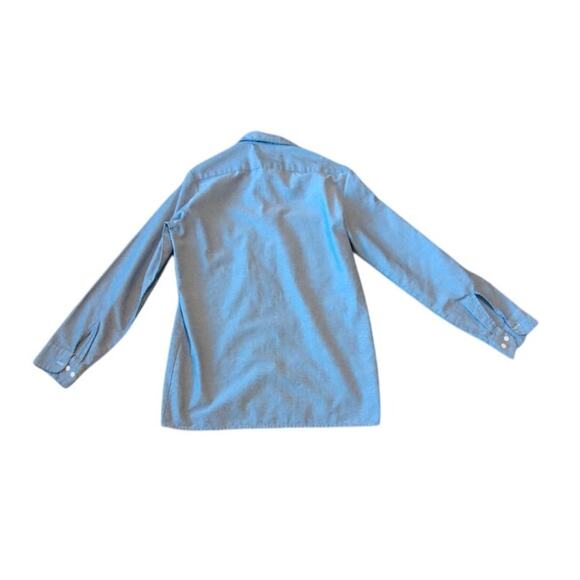 Vintage Dickies Blue Jean Denim Button Up Shirt Size Small Workwear - Picture 4 of 4